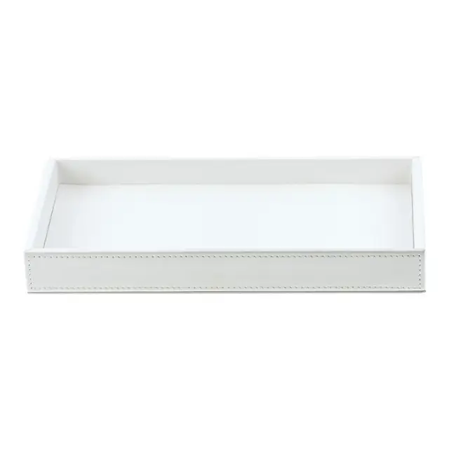 Decor Walther Brownie Tab L Лоток универсальный 28x16 см, цвет белая кожа 0930150