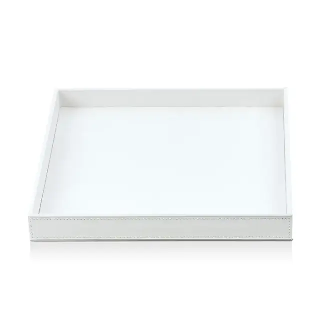 Decor Walther Brownie Tab Q Лоток универсальный 28x28 см, цвет белая кожа 0932450