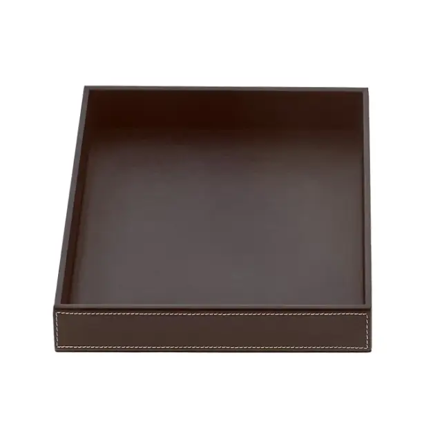 Decor Walther Brownie Tab Q Лоток универсальный 28x28 см, цвет: темно-коричневая кожа 0932490