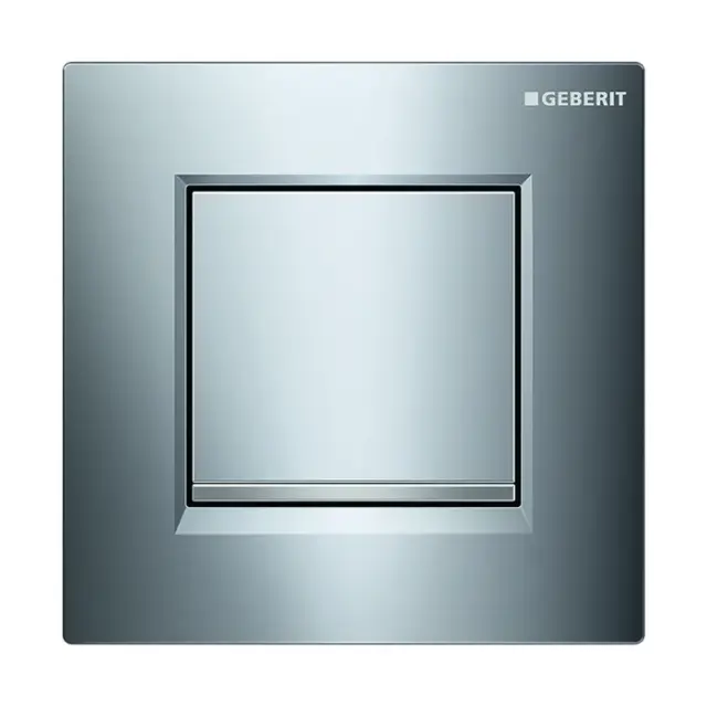 Geberit Sigma 30 Кнопка смыва для писсуара, пластик, цвет: хром матовый, полоска хром матовый 116.017.KH.1