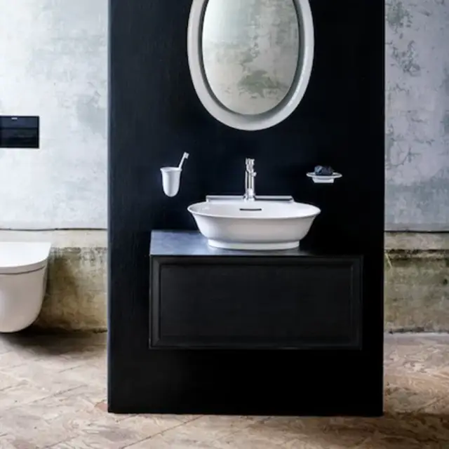 Laufen New Classic База под рак. подв., 78х45хh35 cм, 1 ящик, цвет черный дуб 4.0601.1.085.628.1