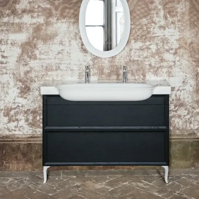 Laufen New Classic База под рак. подв., 118х32хh67 cм, 2 ящика, цвет черный дуб 4.0605.2.085.628.1