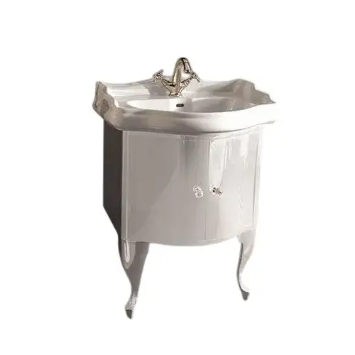 Kerasan Retro Тумба под раковину на 69 см, напольная 58,2x52x77h см, цвет: Laccato bianco lucido 7361K5