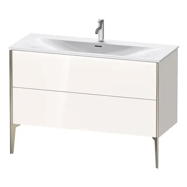 Duravit XViu Тумба подвесная 59,1x121xh48 cм, для раковины #234412, цвет белый глянцевый XV43040B122