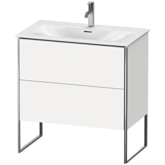 Duravit XSquare Тумба напольная под раковину, 59,2x81xh47,8 cм, цвет White High Gloss XS452402222