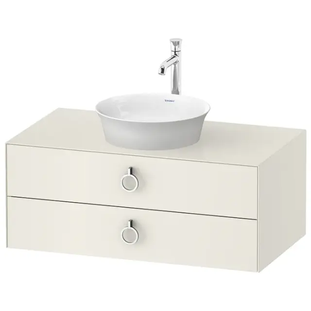 Duravit White Tulip Тумбочка подвесная, 40,8x100xh55 см, цвет Nordic White HighGloss WT49910H4H4
