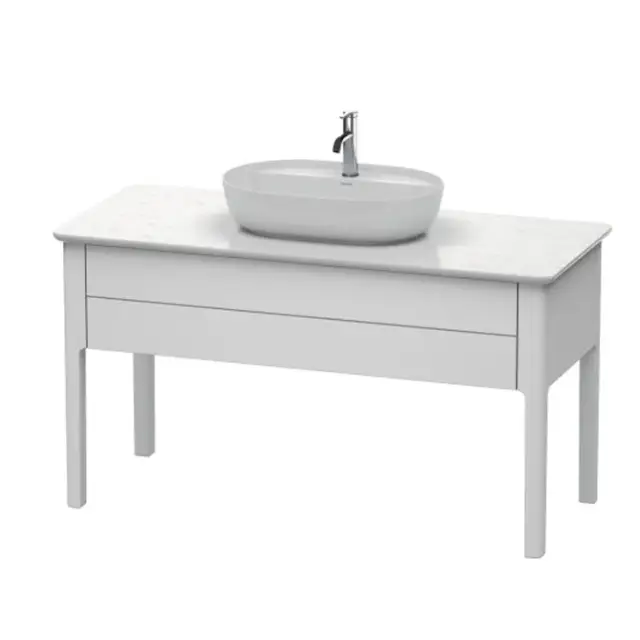 Duravit Luv Консоль из кварцевого камня толщина, 20x138,8xh59,5 cм, цвет белый LU946601717
