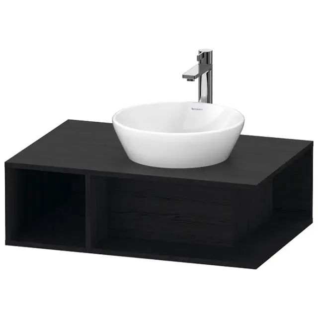 Duravit D-Neo Тумбочка подвесная компакт, 26x80xh55 см, цвет Black Oak DE495801616