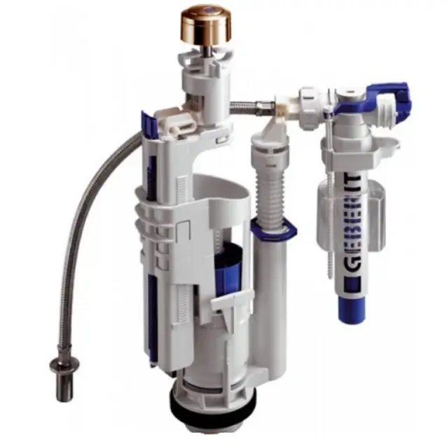 Kerasan Geberit Механизм смыва для бачка унитаза с кнопкой, цвет: bronzo 7509K3