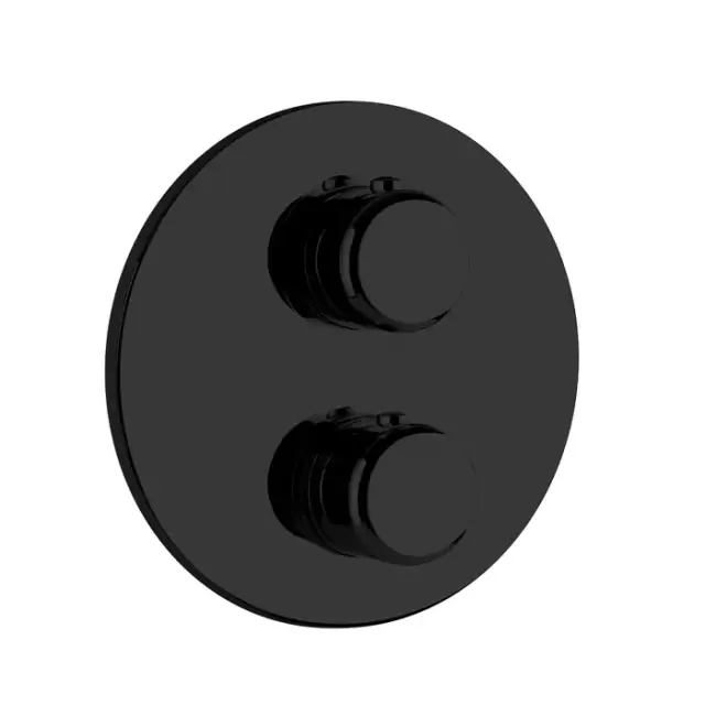 Gessi Goccia Термостат для душа встраиваемый, запорный вентиль, внешняя часть, цвет: matte black 33842#299