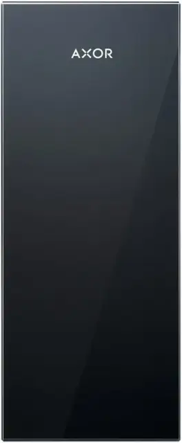 Axor MyEdition Панель для смесителя на излив 15 cм, стекло, цвет: черный 47902600
