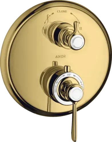 Axor Montreux Термостат для душа встраиваемый на 2 потребителя, цвет: полированное золото 16821990
