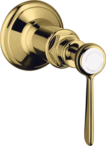 Axor Montreux Запорный вентиль с рычаговой рукояткой, внешняя часть, цвет: полированное золото 16872990