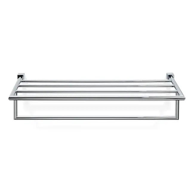 Decor Walther Bloque KHT Полка для полотенец с полотенцедержателем 60x30,5 см, цвет: хром 0570800