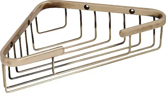 TW Harmony 534 Подвесная полочка-решетка угловая 18х18хh4 см, цвет: бронза TWHO534br