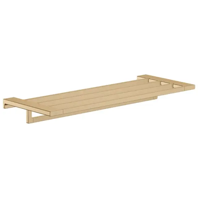 Hansgrohe AddStoris Полка для полотенец с держателем подвесная 58,8x24,8 см, цвет: бронза 41751140