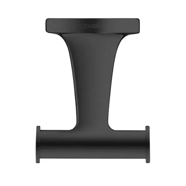 Duravit Starck T Двойной крючок настенный, цвет черный матовый 0099304600