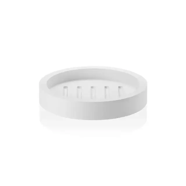 Decor Walther Stone SA Мыльница с керамической чашей, настольная, цвет: белый 0973450