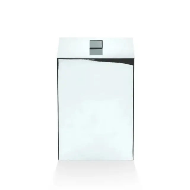 Decor Walther Universal DW 75 Корзина для бумаги 17x17xh26 см, с крышкой, цвет хром 0614100