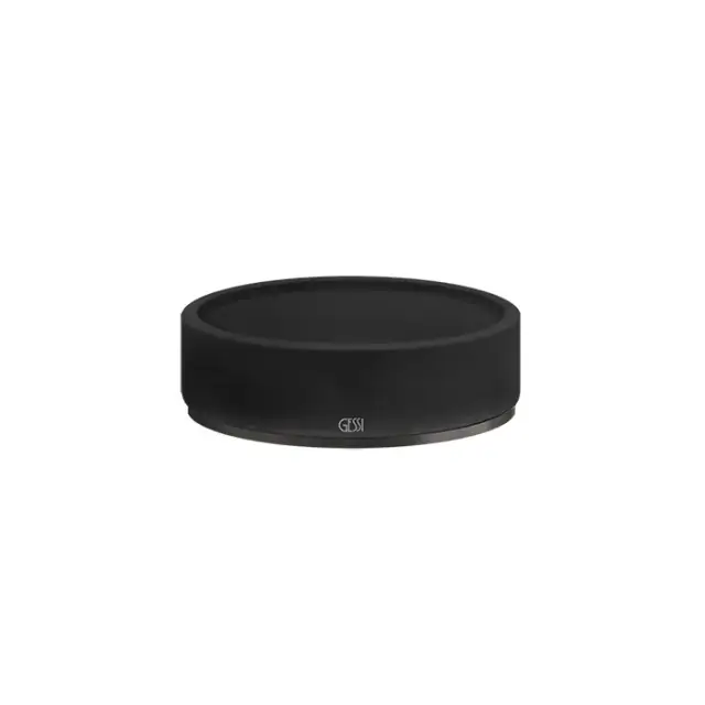 Gessi 316 Accessories Мыльница со стеклянной чашей, настольная, цвет: brushed black metal pvd 54726#707