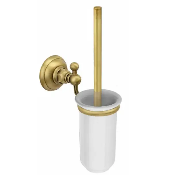Nicolazzi Accessori Ершик для унитаза подвесной с керамической колбой, цвет: бронза 1490BZ