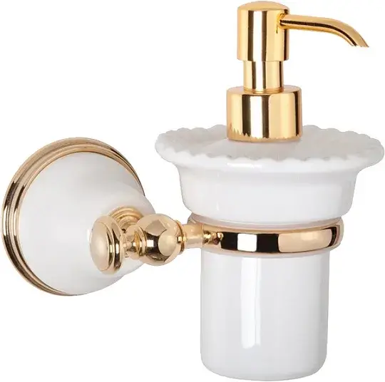 TW Harmony 108 Дозатор для жидкого мыла подвесной, керамическая колба цвет: золото TWHA108bi/oro