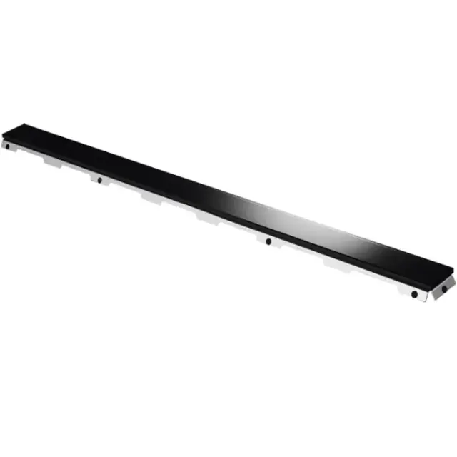 Tece Drainline Стеклянная панель для душевого канала прямая 150 см, цвет: черный глянцевый 601592