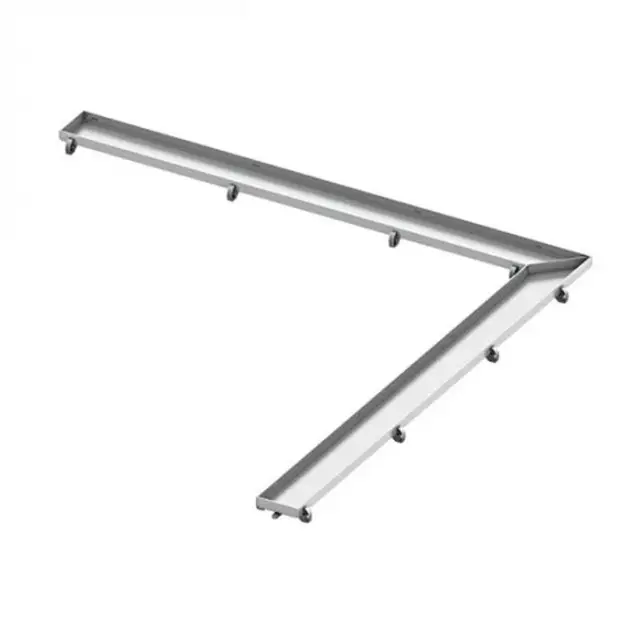 Tece Drainline Угловой лоток plate 120х120 см, основа для плитки, нержавеющая сталь 611270