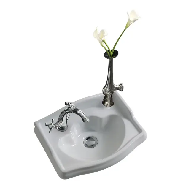 Kerasan Retro Раковина подвесная 41x30 см, с 1 отверстием под смеситель слева, цвет: Bianco 103301*1 sx