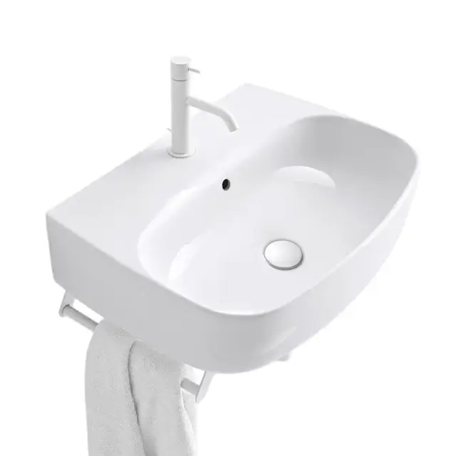 Kerasan Nolita Раковина подвесная/накладная 60х45 см, с 1 отверстием под смеситель, цвет: Bianco 534101*1