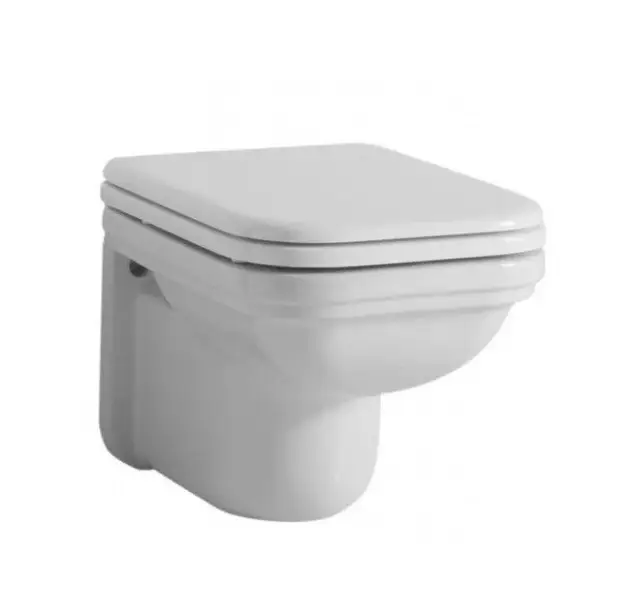 Kerasan Waldorf Унитаз подвесной 55x37 см, без сидения и крепления, цвет: Bianco lucido 411501