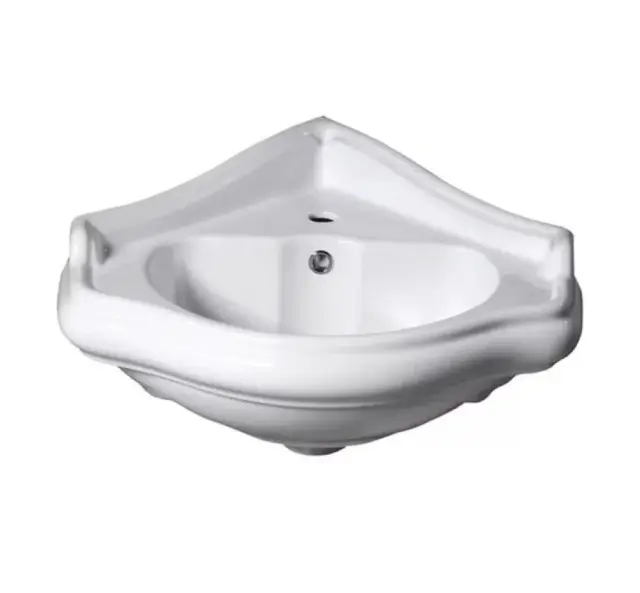 Kerasan Retro Раковина подвесная угловая 57,5x58, с 1 отвер. под смеситель и переливом, цвет: Bianco 103201*1