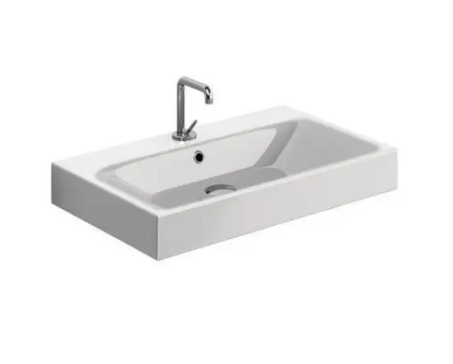 Kerasan Cento Раковина 70x45 см подвесная/накладная, с 1 отверстием под смеситель, цвет: Bianco 353201*1