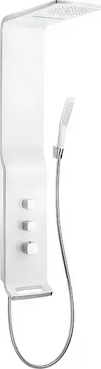 Hansgrohe Raindance Душевая панель: термостат, верхний душ 2 режима 18 см, лейка, цвет: белый/хром 27008400