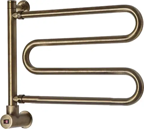 Margaroli Vento 510 Полотенцесушитель электрический поворот. 52,4х48,5h (41), цвет: bronze/old brass 510OBB