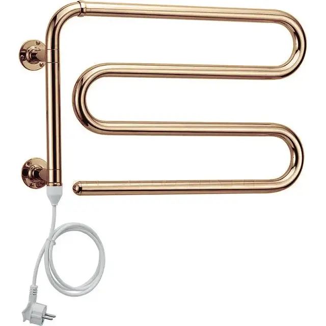 Margaroli Arcobaleno 610 Полотенцесушитель электрический поворот. 50х35h (22) шнур, цвет: old brass 610OBC