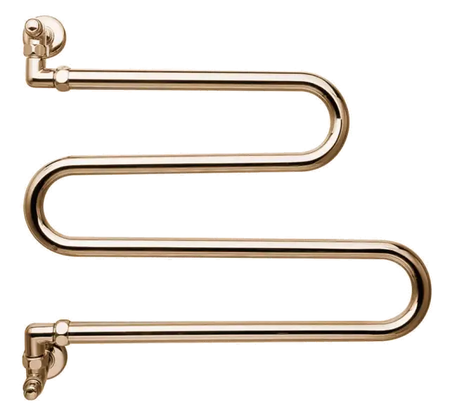 Margaroli Vento 406 Полотенцесушитель водяной для ГВС 50х50h (int 43) вертик, цвет: bronze/old brass 406OB