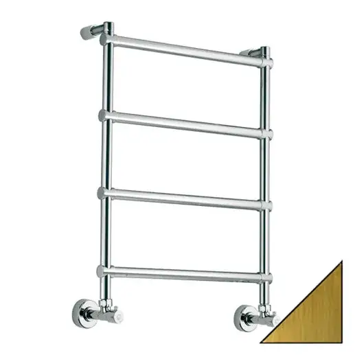 Margaroli Sole 442 Полотенцесушитель водяной для ГВС 53,5х71h (47) нижнее, крепл. F, цвет: old brass 4424704OBN