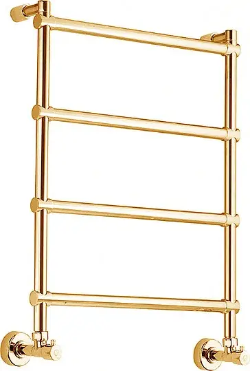 Margaroli Sole 442 Полотенцесушитель водяной для ГВС 43,5х71h (int 37) нижнее, цвет: gold 4423704GON