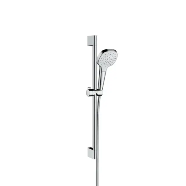 Hansgrohe Croma Select E Душевой гарнитур: лейка 1 режим,штанга 67 см,шланг 160 см, цвет: белый/хром 26584400
