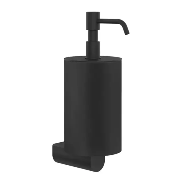Gessi Rilievo Дозатор для жидкого мыла, подвесной, латунная колба, цвет: matte black 59514#299