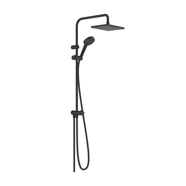 Hansgrohe Vernis Shape Душевая стойка:верхний душ EcoSmart 23x17 см,ручной душ, цвет: матовый черный 26289670