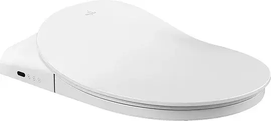 Villeroy & Boch Viclean Крышка-сиденье с микролифтом, петли хром, функция биде , цвет : белый V02EL4 V02EL401