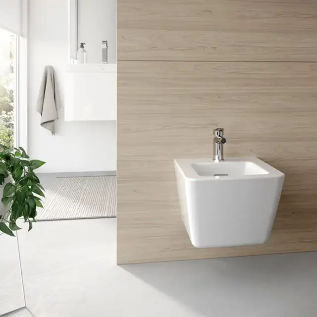 Toto SP Биде подвесное 54х38хh29 см, 1 отверстие под смеситель, цвет: белый глянцевый B532E#XW