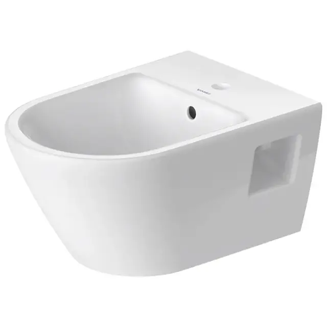 Duravit D-Neo Биде подвесное 37x54 cм с 1 отв. под смеситель, без покрытия Wondergliss, цвет: белый 2295150000