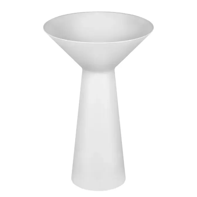 Gessi Cono Раковина напольная из Cristalplant 54,6x54,6 см, со сливом в пол, цвет белый 45911#521