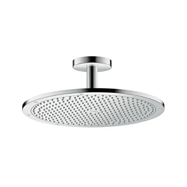 Axor Shower Solutions Верхний душ 35,5 см, 1 вид струи, кронштейн потолочный 10 см, цвет: хром 26035000
