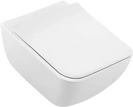 Villeroy&Boch Venticello Унитаз подвесной, безободковый, в комплекте с сиденьем, цвет: белый 4611RLR1