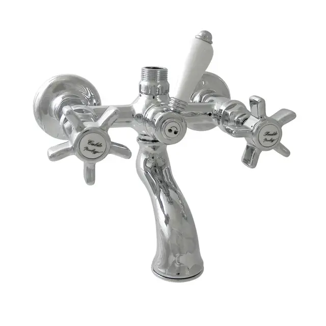 Nicolazzi Dames Anglaises Смеситель для ванны с 2мя ручками, вывод сверху 3/4, цвет хром 1400CR18