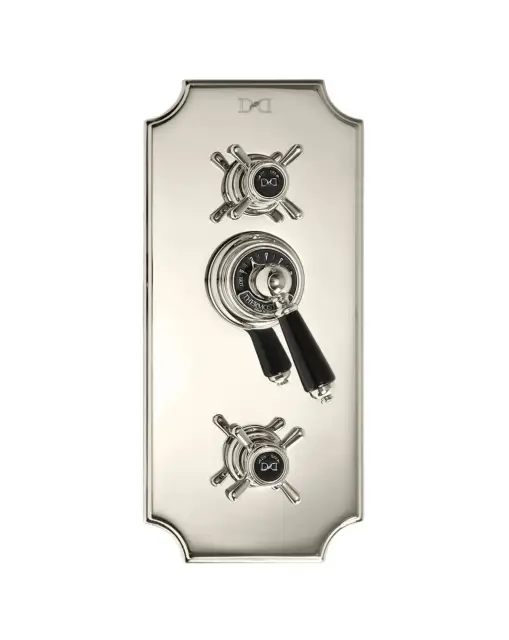 Devon&Devon Black Dandy Смеситель термостат. встраиваемый в стену, цвет: никель блестящий MARF79NKBD